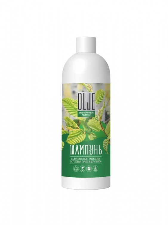 OLJE Натуральный шампунь для сухих волос с экстрактом березовых почек и кератином 1000 мл во Владимире