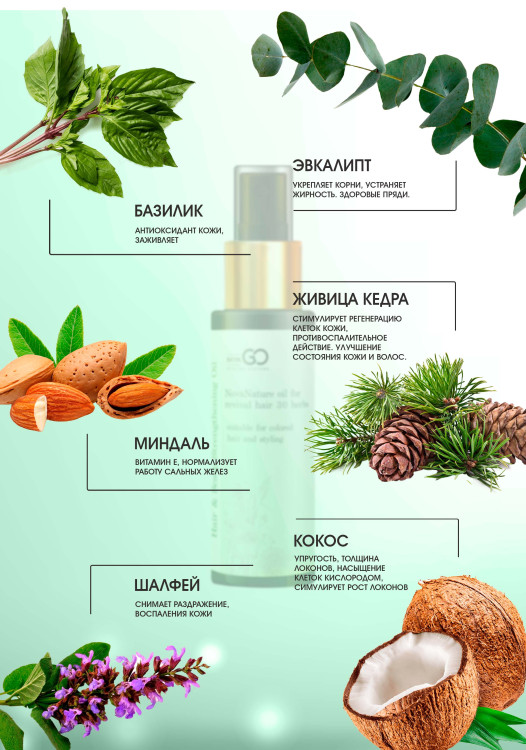 Натуральное масло для волос NovaNature oil for revival hair 30 herbs Dctr.Go Healing Systems 110 мл во Владимире